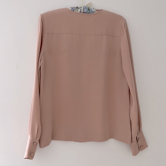 EUC J.Crew Collection Pleated Crepe Silk Blouse - Picture 2 of 6